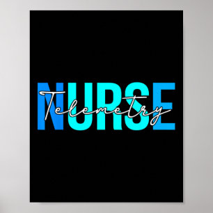 Women Telemetry Nurse Gifts For Womens Nursing App Poster