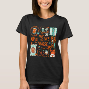 Women The Life Of A Nurse Doodle Nursing Showgirl T-Shirt