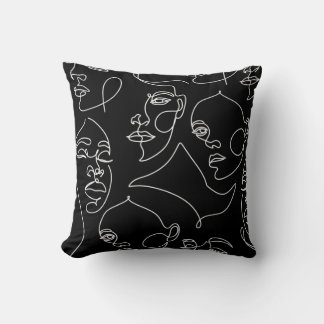 Women themed throw pillow