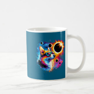 Women Total Solar Eclipse Corgi Dog Coffee Mug