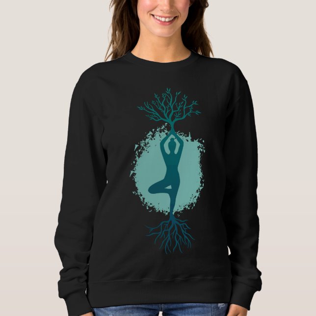 Women Tree Yoga Sweatshirt (Front)