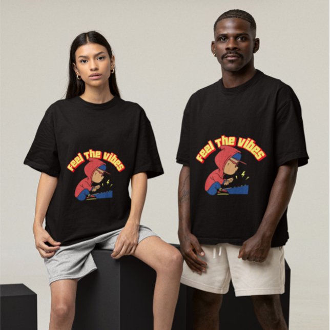 Women tshirt- Feel the vibe T-Shirt (Creator Uploaded)