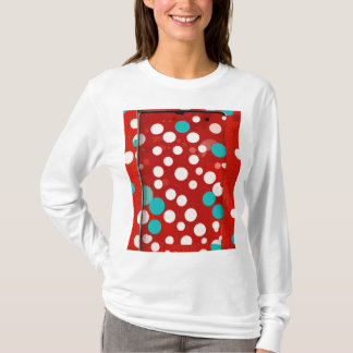women tshirt with red folka design