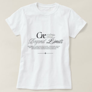 women tshirts design create beyond limits