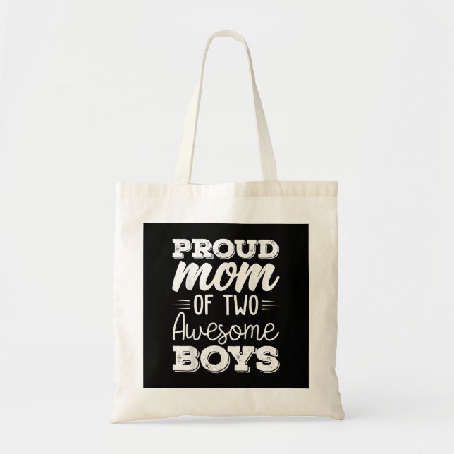 Women Two Mum of 2 Boys Mother's Day  65 Tote Bag (Front)