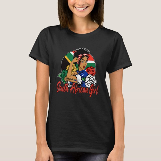Women Unbreakable South African Girl South Africa  T-Shirt (Front)
