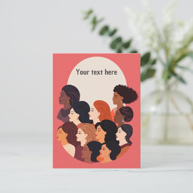 Women united strong Fellowship Postcard (Standing Front)