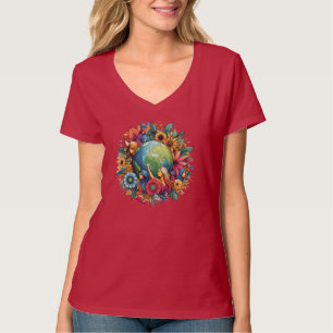 Women United World Inspired V-Neck T-Shirt