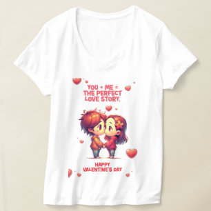 Women V-Neck Graphic Tees, Printed T-Shirt