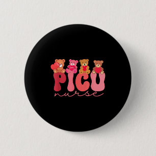 Women Valentine Cu Nurse Pediatrics Cute Bears Ped 6 Cm Round Badge