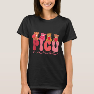 Women Valentine Cu Nurse Pediatrics Cute Bears Ped T-Shirt