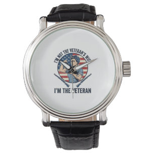 Women Veteran Patriotic Vintage Engraving Shirt De Watch