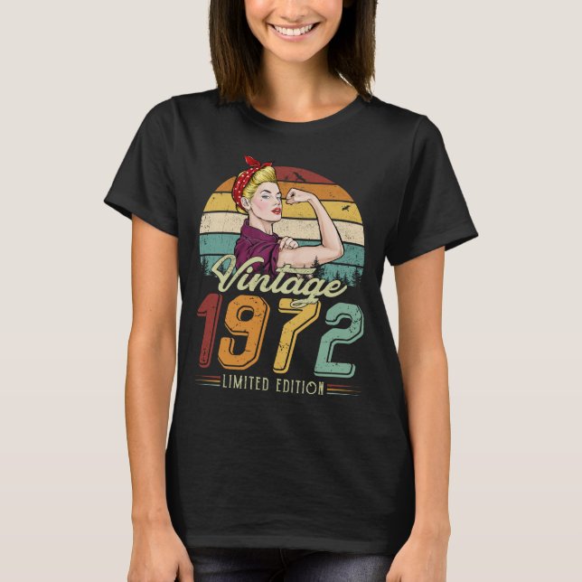 WOMEN VINTAGE 1972 LIMITED EDITION T-Shirt (Front)