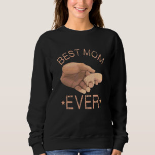 Women Vintage Best Mum Ever  Uncle  Idea Sweatshirt