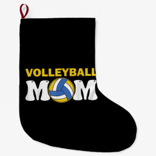 Women Volleyball Mum Shirt Game Day Funny Player Large Christmas Stocking