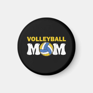 Women Volleyball Mum Shirt Game Day Funny Player Magnet