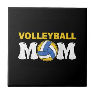 Women Volleyball Mum Shirt Game Day Funny Player Tile