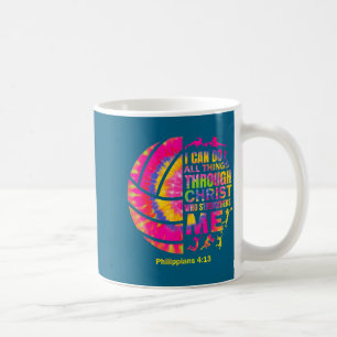 Women Volleyball Teen Christian Christ Tie Coffee Mug