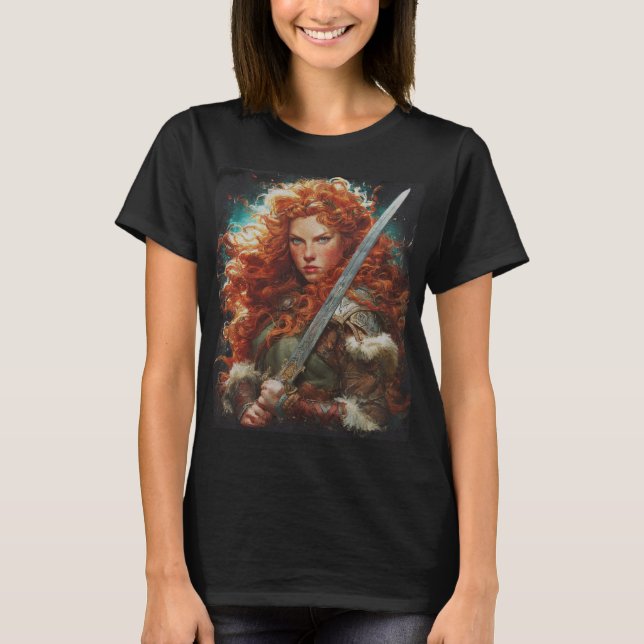 women warrior vikinga  T-Shirt (Front)