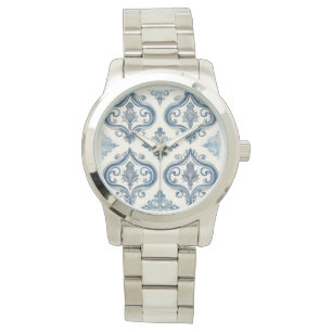 Women Watch, Mosaic Blue Silver, Luxury Watch