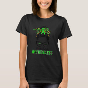 Women We Wear Green Muscular Dystrophy Awareness L T-Shirt