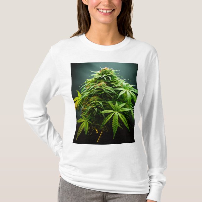 Women White long T_shIRT T-Shirt (Front)