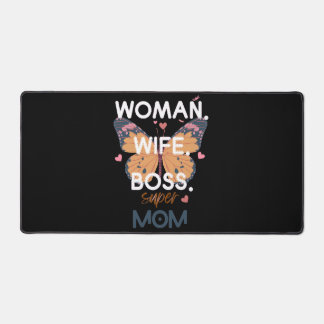 Women, wife, boss, super mum desk mat