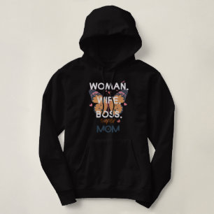 Women, wife, boss, super mum hoodie
