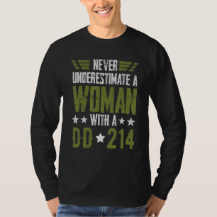 Women With DD-214 Female Veterans Day_2 T-Shirt