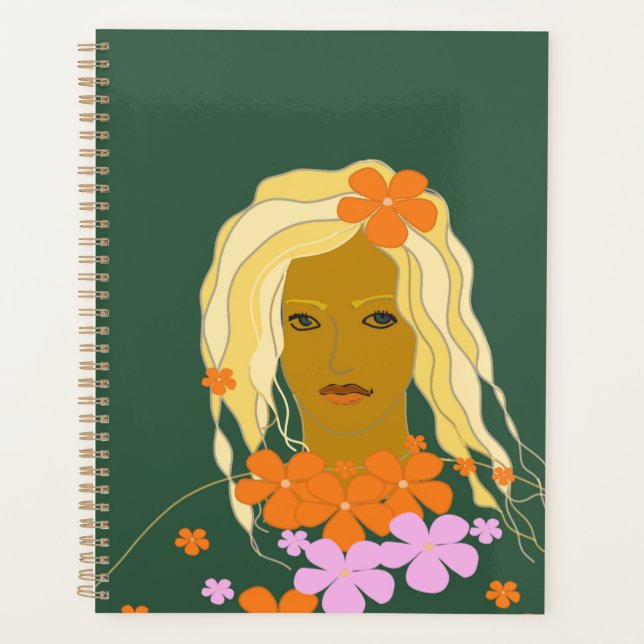 Women With Flowers  Planner (Front)