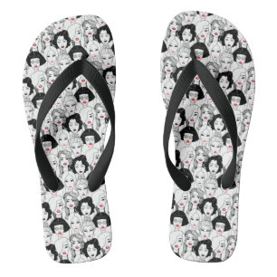 Women With Lipstick Pattern Jandals