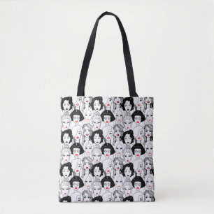 Women With Lipstick Pattern Tote Bag