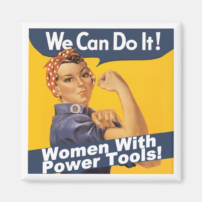 Women With Power Tools Magnet (Front)