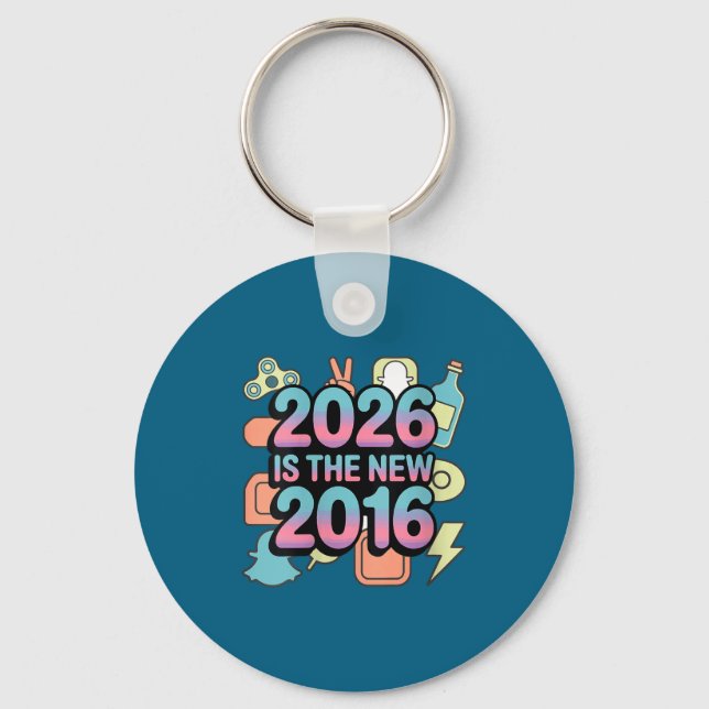 Women Women's 2016 Retro Nostalgia V Key Ring (Front)