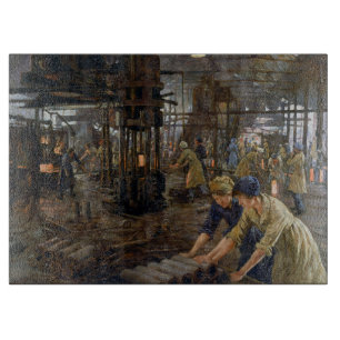 Women Working at a Munitions a Factory WW1 1918 Cutting Board