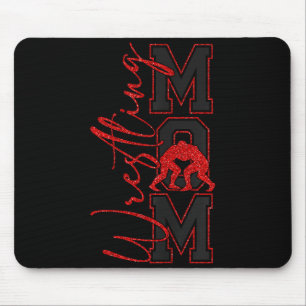 Women Wrestling Mom Funny Wrestle Wrestler Mothers Mouse Pad