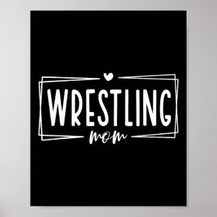 Women Wrestling Mum Shirt Funny Wrestle Wrestler M Poster