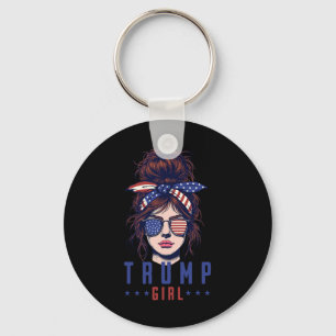Women Yes I'm A Trump Girl Get Over It Trump 2024  Key Ring