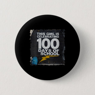 Womens 100th Day Funny Outfit For Girls 100 Days O 6 Cm Round Badge