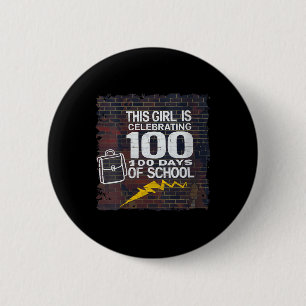 Womens 100th Day Funny Outfit For Girls 100 Days O 6 Cm Round Badge