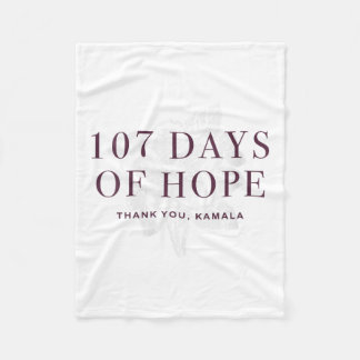 Womens 107 Days Kamala Harris V-neck _1  Fleece Blanket