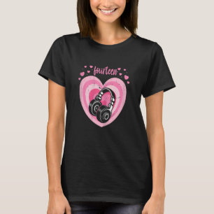 Womens 14 Year Old Cute Gamer Birthday Girl 14th B T-Shirt