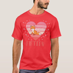 Womens 15 Year Old Cute Fo Birthday Girl 15th Bday T-Shirt