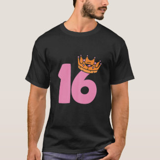 Womens 16Th Birthday Queen Girls Happy Birthday Pa T-Shirt