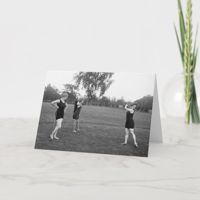 Women's 1920s Golf Fashion Card (Front)