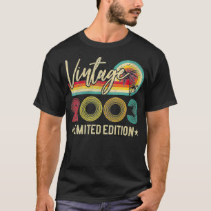 Womens 2003 Limited Edition Vintage 19th Birthday T-Shirt