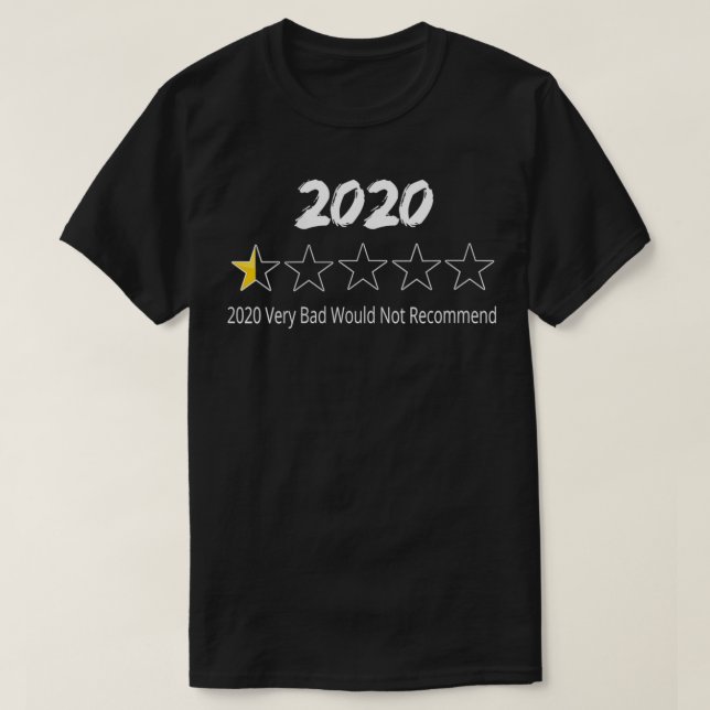 Womens 2020 Half Star Very Bad T-Shirt (Design Front)