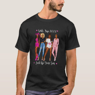 Womens 2022 Black Girls Trip African American Vaca T-Shirt