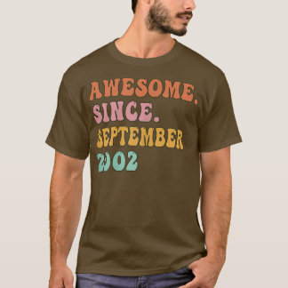Womens 20 Years Old Gift Awesome Since September 2 T-Shirt