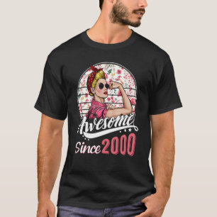 Womens 23 Year Old Awesome Since 2000 23rd Birthda T-Shirt